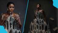 Nana Akua Addo claps back after being accused of stealing AMVCA cathedral-gown design, details emerge