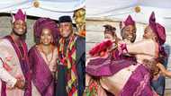 Beautiful couple stuns in 'perfect' African attire during traditional wedding
