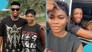 Ghanaian lady rejoices as she meets Kofi Kinaata, bonds with him in adorable video