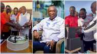 Despite and friends gift Dr Ernest Ofori Sarpong expensive gifts, cut cakes in video