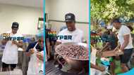 Anthony Joshua impresses Ghanaians as he makes chocolate bars from scratch in a viral video