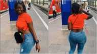 Curvy lady in Germany flaunts flexible behind as she jams to Stonebwoy's '"Into the future" song in public, video trends