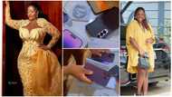 Tracey Boakye: Wealthy Actress Shows Off Her Expensive Phone Collection; Video Sparks Reactions