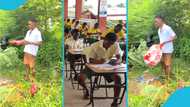 SHS graduate visits his mum's graveside after completing school to honour her
