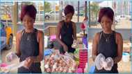 Video of female egg seller at Spintex China Mall goes viral, peeps react