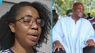 Ghanaian woman appeals to Ibrahim Mahama to fix dusty Pokuase-Mayera road