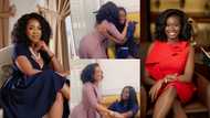 Nana Aba Anamoah posts a heartwarming video of Serwaa Amihere helping Natalie Fort prep for a video shoot