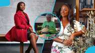 Kumawood star Portia Asare causes a stir as she works as a waitress at a popular restaurant