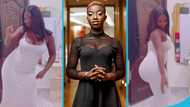 Rashida Black Beauty looks attractive as she flaunts fine figure in bodycon dress, video