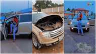 Man shares videos as he buys car for wife; it goes up in flames minutes after he flaunted it online