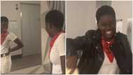 DJ Switch Admires Her Pretty Looks In A Mirror As She Prepares For First Freshman Dance At New School Abroad