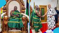 Ga Mantse-Otumfuo bond strengthens as Nii Tackie Tsuru visits Manhyia again: "Best of friends"