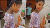Touching video of Ghanaian father schooling his young daughter on kitchen etiquette evokes emotion