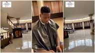 Asamoah Gyan gets haircut in his $3 million mansion and flaunts its vast interior space