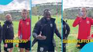 Michael Essien Beats Nordsjaelland Players in UEFA Champions League Quiz: Video