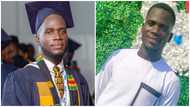 Young Ghanaian man graduates with first-class from UPSA, shares photos