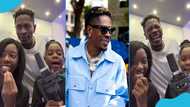 Shatta Wale bonds with his kids, teaches them Twi in video