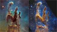 Iconic 'Pillars of Creation' captured in new Webb image