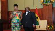 EC Commissioner Adwoa Abrefa spotted preaching at Accra Mall bus stop (photo)