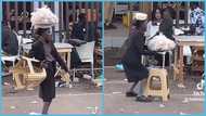 Ghanaian egg hawker dances skillfully on street without dropping her goods in video