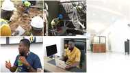 Ghanaian engineer Danny Angels builds an office in three weeks to house his employees