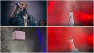 Davido makes grand entry in a huge cage at O2 arena concert, Isreal DMW opens the show with chants, rings bell