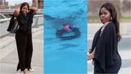 Kaakie drops jaws as she shares hot bikini video in swimming pool; fans drool
