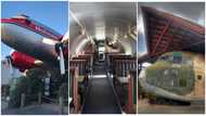 Planes like the La Tante DC 10 and others that have been converted into restaurants around the world