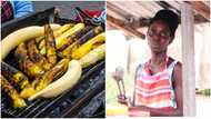 Ghanaian Lady shares inspiring story of how she quit her job to start lucrative roasted plantain business in video