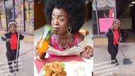 Adwoa Smart: Veteran actress seen sweeping a restaurant abroad, video causes stir