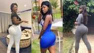 US-based Ghanaian model challenges Hajia Bintu; puts her stunning curves on display