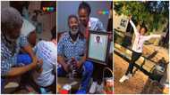 He chose my school fees over his health; Lady showers gifts on man who sponsored all her education