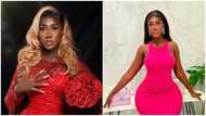 Hajia Bintu looks decent in a hot pink dress, many admire her decency