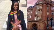 Determined GH lady who balanced part-time job with her studies earns first-class in law; many react to her photo