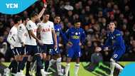 Cole Palmer sent off against Tottenham after second yellow card for late challenge