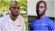 Taxi driver who returned GH¢8k enjoys at expensive restaurant in new photo, Ghanaians wonder why he's not smiling