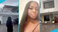 The emotional moment a lady sees the house built by her parents back in Ghana, video trends