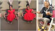 Where did she learn it from? Reactions as little girl shows off hard leg work to Naira Marley's song