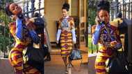 Rihanna dazzles in expensive African straight dress in stunning photos