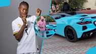 Black Stars player flaunts GHS1.2m Corvette at Tidal Rave after Kirin Cup absence (Video)