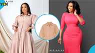 Serwaa Amihere accused of another style theft as she allegedly copies design from Korean fashion brand