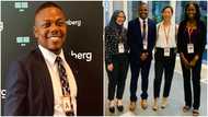 Ghanaian Columbia University alumnus lands intern job at Bloomberg in US; photo sparks reactions