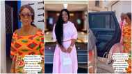 Jackie Appiah: Pretty Actress' Mother Slays In Beautiful Kente Dress, Enters V8 In Video