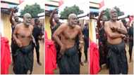 Veteran Ghanaian Actor Kofi Adjorlolo Does Beautiful Agbadza Dance At Cousin's Funeral