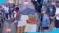 Prophet Ogyaba walks on members’ clothes and handkerchiefs during church service