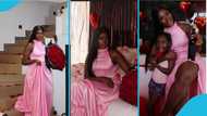 Fella Makafui receives early Valentine surprise from secret admirer in video