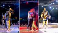 Sarkodie performs with Ernest Ofori Sarpong on stage with Ernest Ofori Sarpong