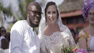 Former Joy FM journalist marries his white girlfriend from USA (Photos)