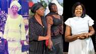 Tears flow: Gloria Sarfo breaks down in massive tears at mum's burial; heartbreaking photos pop up