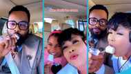 Angel Asiamah shares his abele with Agradaa, cute moment in video melts hearts